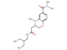 3-{2-[(2-ethylbutyl)amino]-2-oxoethyl}-N,N,4-trimethyl-3,4-dihydro-2H-1,4-benzoxazine-6-carboxamide