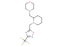 4-[(1-{[3-(trifluoromethyl)-1,2,4-oxadiazol-5-yl]methyl}-2-piperidinyl)methyl]morpholine