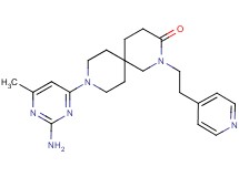 9-(2-amino-6-methylpyrimidin-4-yl)-2-(2-pyridin-4-ylethyl)-2,9-diazaspiro[5.5]undecan-3-one