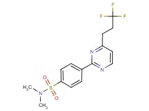 N,N-dimethyl-4-[4-(3,3,3-trifluoropropyl)pyrimidin-2-yl]benzenesulfonamide