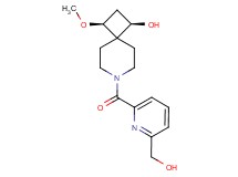 (1R*,3S*)-7-{[6-(hydroxymethyl)-2-pyridinyl]carbonyl}-3-methoxy-7-azaspiro[3.5]nonan-1-ol