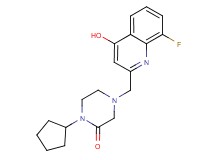 1-cyclopentyl-4-[(8-fluoro-4-hydroxyquinolin-2-yl)methyl]piperazin-2-one