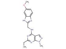 6-ethyl-N-[(6-methoxy-1H-benzimidazol-2-yl)methyl]-1-methyl-1H-pyrazolo[3,4-d]pyrimidin-4-amine