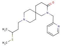 9-[3-(methylthio)butyl]-2-(pyridin-2-ylmethyl)-2,9-diazaspiro[5.5]undecan-3-one