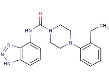 N-1H-1,2,3-benzotriazol-4-yl-4-(2-ethylphenyl)piperazine-1-carboxamide