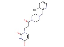 1-(3-{4-[(3-methyl-2-pyridinyl)methyl]-1-piperazinyl}-3-oxopropyl)-2,4(1H,3H)-pyrimidinedione