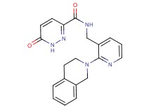 N-{[2-(3,4-dihydro-2(1H)-isoquinolinyl)-3-pyridinyl]methyl}-6-oxo-1,6-dihydro-3-pyridazinecarboxamide