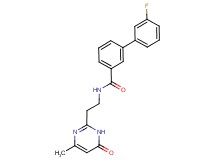 3'-fluoro-N-[2-(4-methyl-6-oxo-1,6-dihydropyrimidin-2-yl)ethyl]biphenyl-3-carboxamide