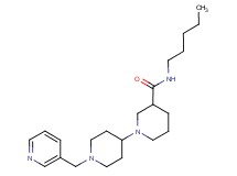N-pentyl-1'-(pyridin-3-ylmethyl)-1,4'-bipiperidine-3-carboxamide