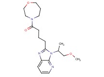 3-(2-methoxy-1-methylethyl)-2-[4-(1,4-oxazepan-4-yl)-4-oxobutyl]-3H-imidazo[4,5-b]pyridine