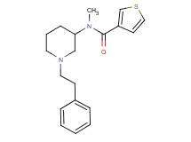 N-methyl-N-[1-(2-phenylethyl)-3-piperidinyl]-3-thiophenecarboxamide
