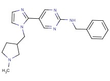 N-benzyl-5-{1-[(1-methylpyrrolidin-3-yl)methyl]-1H-imidazol-2-yl}pyrimidin-2-amine