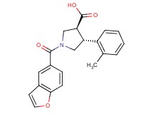 (3S*,4R*)-1-(1-benzofuran-5-ylcarbonyl)-4-(2-methylphenyl)pyrrolidine-3-carboxylic acid