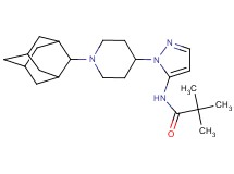 N-{1-[1-(2-adamantyl)-4-piperidinyl]-1H-pyrazol-5-yl}-2,2-dimethylpropanamide