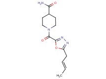 1-({5-[(2E)-but-2-en-1-yl]-1,3,4-oxadiazol-2-yl}carbonyl)piperidine-4-carboxamide