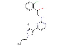 1-(2-chlorophenyl)-2-{[4-(3-methyl-1-propyl-1H-pyrazol-4-yl)-2-pyrimidinyl]amino}ethanol