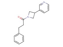 3-[1-(3-phenylpropanoyl)-3-azetidinyl]pyridine