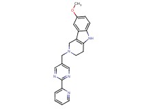8-methoxy-2-[(2-pyridin-2-ylpyrimidin-5-yl)methyl]-2,3,4,5-tetrahydro-1H-pyrido[4,3-b]indole