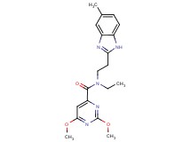 N-ethyl-2,6-dimethoxy-N-[2-(5-methyl-1H-benzimidazol-2-yl)ethyl]pyrimidine-4-carboxamide
