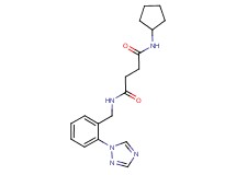 N-cyclopentyl-N'-[2-(1H-1,2,4-triazol-1-yl)benzyl]succinamide