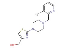 (2-{4-[(3-methyl-2-pyridinyl)methyl]-1-piperazinyl}-1,3-thiazol-4-yl)methanol