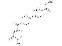 methyl 4-{4-[(1-methyl-2-oxo-1,2-dihydro-4-pyridinyl)carbonyl]-1-piperazinyl}benzoate