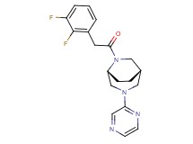 (1S*,5R*)-6-[(2,3-difluorophenyl)acetyl]-3-(2-pyrazinyl)-3,6-diazabicyclo[3.2.2]nonane