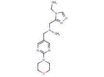 1-(4-ethyl-4H-1,2,4-triazol-3-yl)-N-methyl-N-[(2-morpholin-4-ylpyrimidin-5-yl)methyl]methanamine