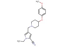 1-ethyl-4-{[4-(4-methoxyphenoxy)-1-piperidinyl]methyl}-1H-pyrrole-2-carbonitrile