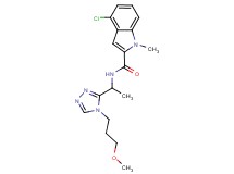 4-chloro-N-{1-[4-(3-methoxypropyl)-4H-1,2,4-triazol-3-yl]ethyl}-1-methyl-1H-indole-2-carboxamide