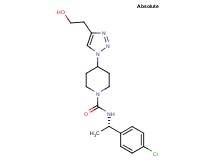 N-[(1S)-1-(4-chlorophenyl)ethyl]-4-[4-(2-hydroxyethyl)-1H-1,2,3-triazol-1-yl]-1-piperidinecarboxamide