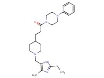 1-(3-{1-[(2-ethyl-4-methyl-1H-imidazol-5-yl)methyl]-4-piperidinyl}propanoyl)-4-phenylpiperazine