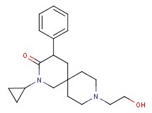 2-cyclopropyl-9-(2-hydroxyethyl)-4-phenyl-2,9-diazaspiro[5.5]undecan-3-one