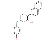(3S*,4S*)-1-(4-hydroxybenzyl)-4-(2-naphthyl)piperidin-3-ol