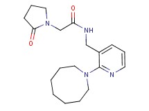 N-{[2-(1-azocanyl)-3-pyridinyl]methyl}-2-(2-oxo-1-pyrrolidinyl)acetamide