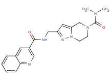 N-({5-[(dimethylamino)carbonyl]-4,5,6,7-tetrahydropyrazolo[1,5-a]pyrazin-2-yl}methyl)quinoline-3-carboxamide