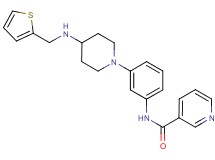 N-(3-{4-[(2-thienylmethyl)amino]-1-piperidinyl}phenyl)nicotinamide