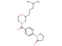 1-(4-{[2-(4-methylpentyl)-4-morpholinyl]carbonyl}phenyl)-2-pyrrolidinone