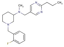 1-(2-fluorobenzyl)-N-methyl-N-[(2-propyl-5-pyrimidinyl)methyl]-3-piperidinamine