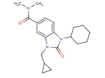 1-cyclohexyl-3-(cyclopropylmethyl)-N,N-dimethyl-2-oxo-2,3-dihydro-1H-benzimidazole-5-carboxamide
