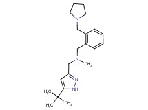 1-(5-tert-butyl-1H-pyrazol-3-yl)-N-methyl-N-[2-(pyrrolidin-1-ylmethyl)benzyl]methanamine