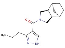(1R*,2R*,6S*,7S*)-4-[(3-propyl-1H-pyrazol-4-yl)carbonyl]-4-azatricyclo[5.2.1.0~2,6~]decane