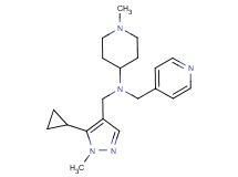N-[(5-cyclopropyl-1-methyl-1H-pyrazol-4-yl)methyl]-1-methyl-N-(4-pyridinylmethyl)-4-piperidinamine