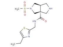 (3aR*,6aR*)-N-[(4-ethyl-1,3-thiazol-2-yl)methyl]-2-(methylsulfonyl)hexahydropyrrolo[3,4-c]pyrrole-3a(1H)-carboxamide