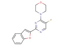 4-[2-(1-benzofuran-2-yl)-5-fluoropyrimidin-4-yl]morpholine