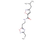 N-[2-(3-ethyl-1,2,4-oxadiazol-5-yl)ethyl]-3-isobutyl-5-isoxazolecarboxamide