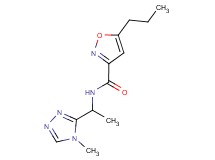 N-[1-(4-methyl-4H-1,2,4-triazol-3-yl)ethyl]-5-propyl-3-isoxazolecarboxamide