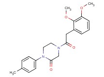 4-[(2,3-dimethoxyphenyl)acetyl]-1-(4-methylphenyl)-2-piperazinone