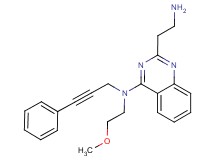 2-(2-aminoethyl)-N-(2-methoxyethyl)-N-(3-phenyl-2-propyn-1-yl)-4-quinazolinamine dihydrochloride