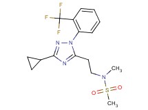 N-(2-{3-cyclopropyl-1-[2-(trifluoromethyl)phenyl]-1H-1,2,4-triazol-5-yl}ethyl)-N-methylmethanesulfonamide